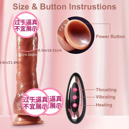 adult products women's sex toys electric simulation penis masturbator telescopic vibration dildo