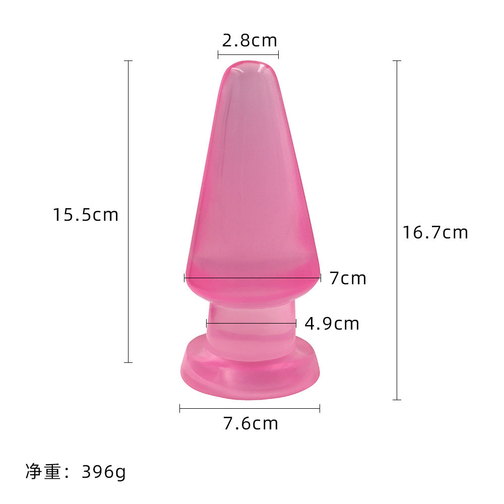 Diao's simulation crystal transparent penis soft meat manual female masturbation stick false penis backyard anal plug sex toys