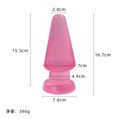 Diao's simulation crystal transparent penis soft meat manual female masturbation stick false penis backyard anal plug sex toys