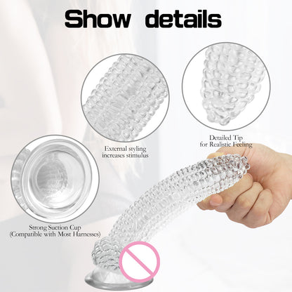 Simulated corn penis fake chicken fake penis particles g point stimulation female masturbator backyard anal plug sex toys