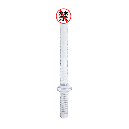 Adult sex products factory women's fun simulation solid dildo manual model sword penis D002 wholesale