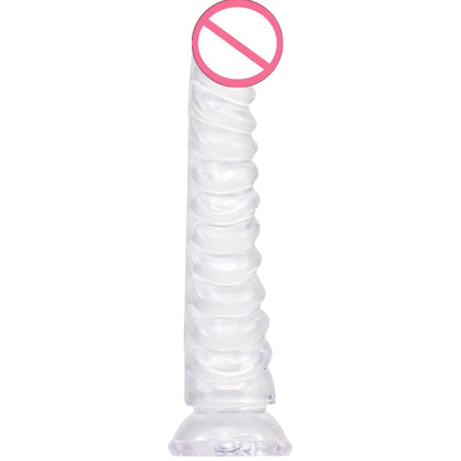 Factory dragon scale crystal simulation penis adult sex products backyard anal plug masturbation transparent male and female dildo