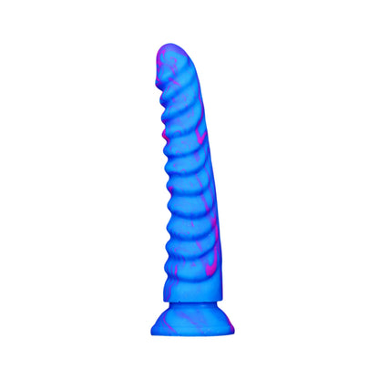 Dragon scale mixed color silicone simulated penis lady with backyard anal plug dildo adult sex products masturbator stick