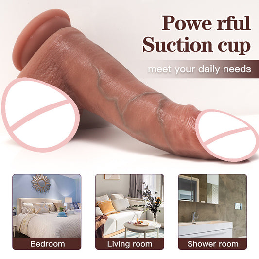 Cross-border explosion liquid silicone simulation penis female dildo custom adult sex products source factory