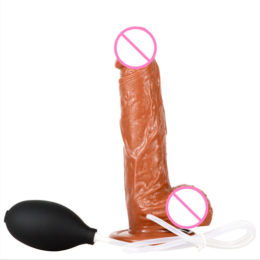 Water spray simulation penis female orgasm spray imitation ejaculation masturbator PVC dildo sex adult products