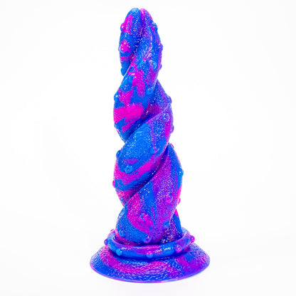 explosion special-shaped mixed-color penis simulation manual dildo liquid silicone adult sex toys masturbator