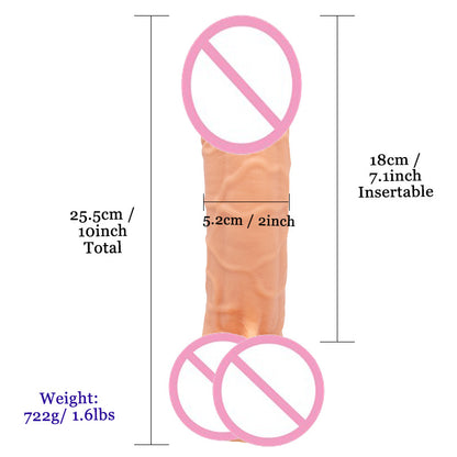 AD426 Beichen 25.5CM Super Coarse Simulation Penis Female Masturbation Sex Toy Dildo Adult Products