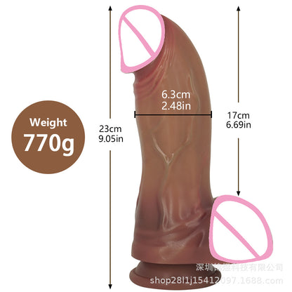 Hero super soft simulation penis fleshy straight replica fake penis female masturbator adult sex products