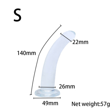 Transparent suction cup anal strip anal plug anal dilator for men and women, backyard masturbator simulation dildo gay gay products