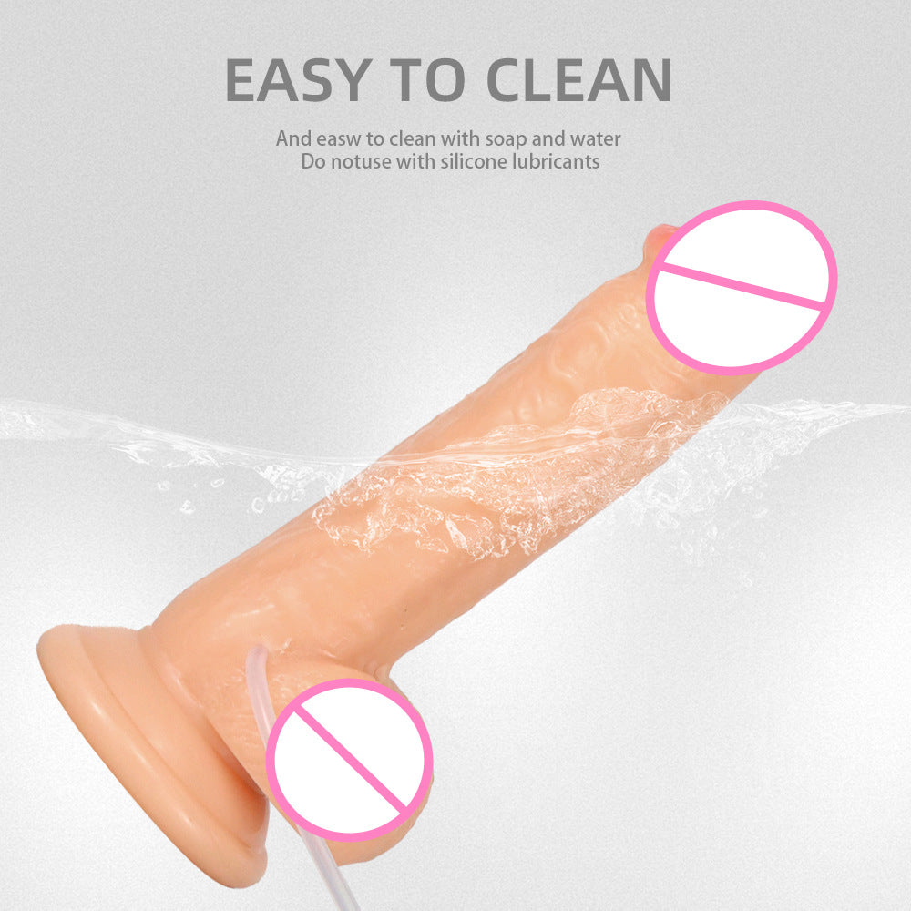 Water spray simulation penis female orgasm spray imitation ejaculation masturbator PVC dildo sex adult products