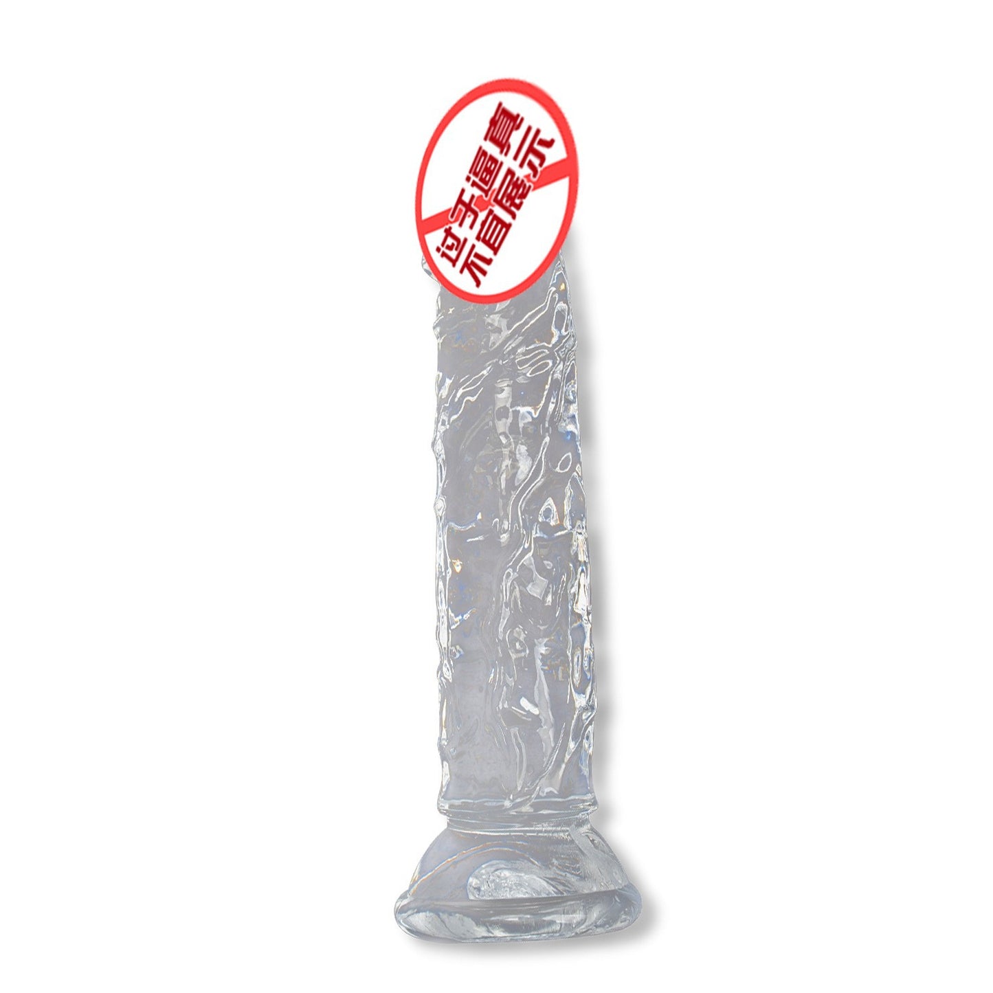 Manufacturers supply transparent penis crystal female masturbator dildo simulation soft manual adult sex toys
