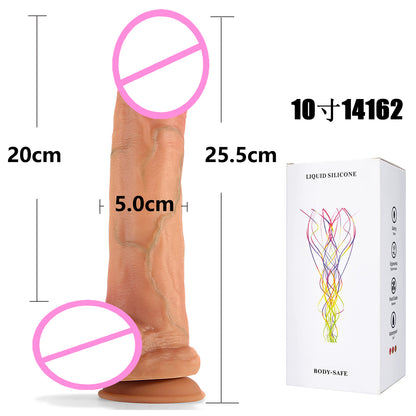 Female masturbation sex toy oversized silicone penis soft meat realistic fake penis adult sex toys fake jj wholesale