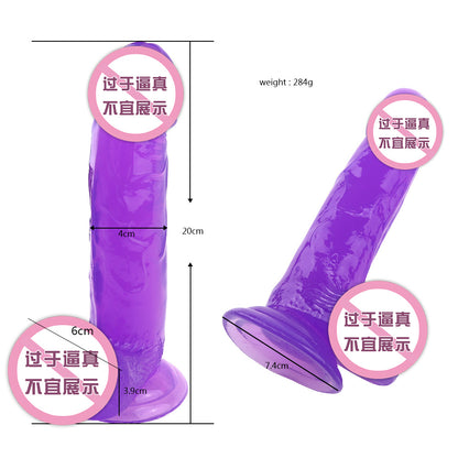 Adult products wholesale crystal transparent simulation penis masturbator dildo AliExpress Amazon regular explosion