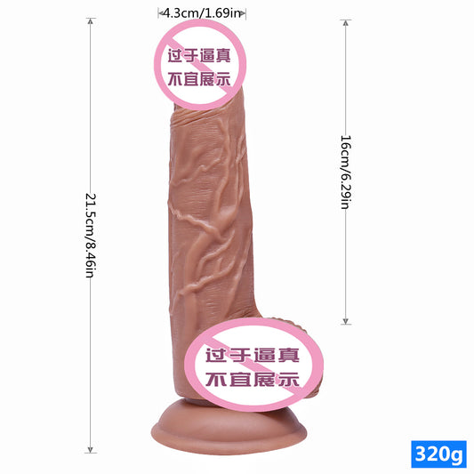 TPE simulated penis suction cup dildo jj female masturbation stick simulated penis adult sex products wholesale