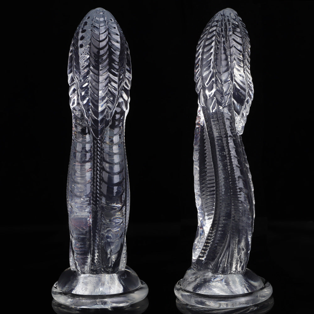 Special-shaped creative simulation penis female sex products, false penis, giant snake kiss, animal modeling innovative products