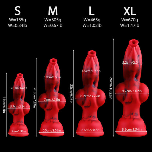New popular dog dick simulation animal penis dog hanging dildo female masturbation 4 size adult sex toys