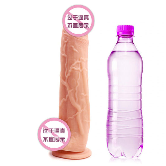 Big stud long thick simulated penis female masturbation appliance male root inverted mold female adult products dildo
