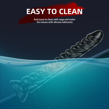 Big dragon scale black slender simulated penis suction cup simulated dildo big penis female masturbator adult products
