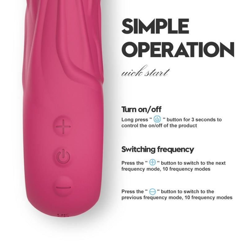 Dingmu artificial penis vibrator, female fun, dildo, sex products, self-weaving device AV vibrator, adult