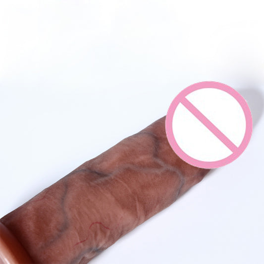 Foreign trade explosion fake penis female skin simulation silicone penis soft meat realistic adult sex products factory