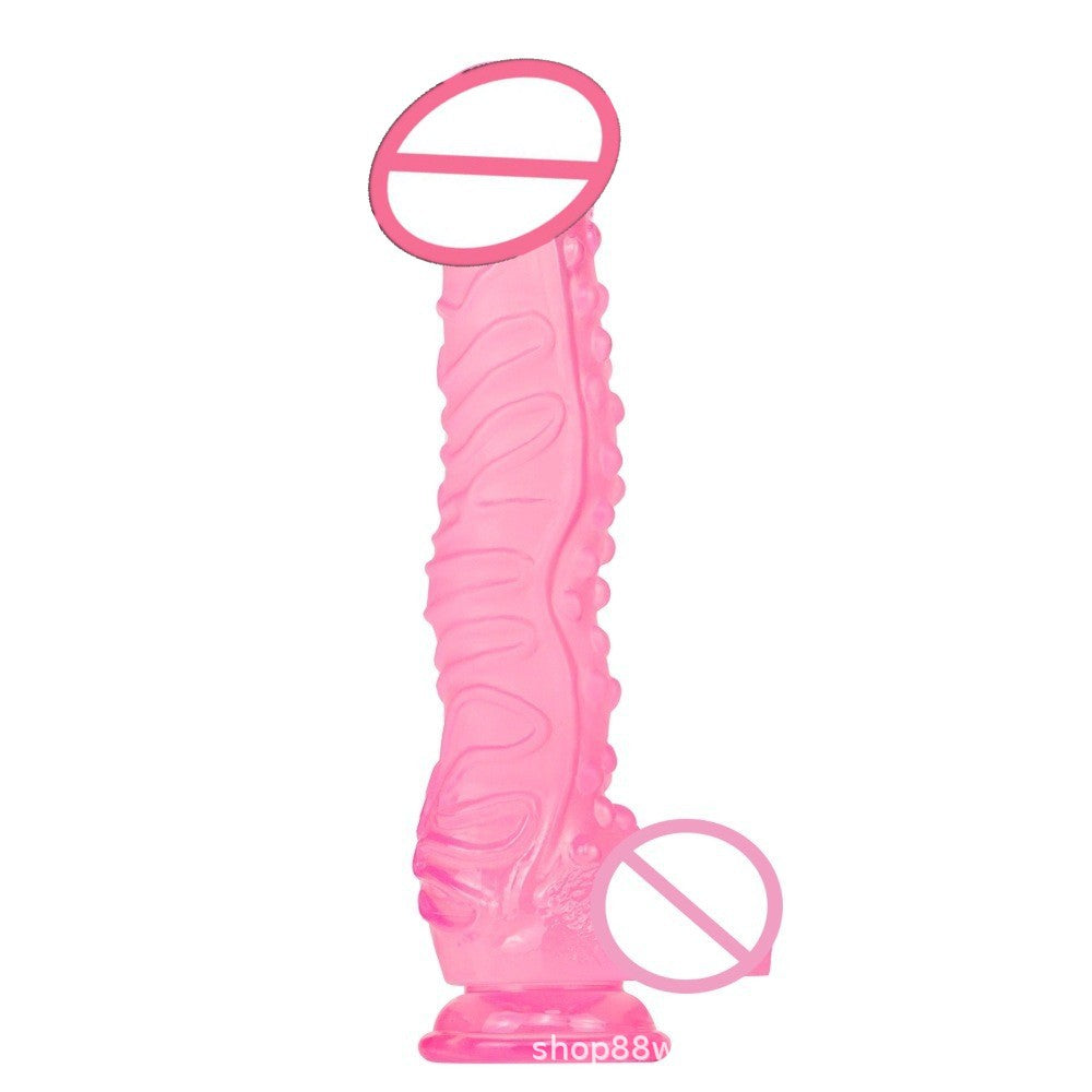 cross-border oversized transparent simulated penis female masturbator adult alternative sex orgasm jj dildo