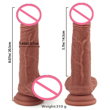 Zhongba Wang liquid silicone simulation penis foreskin female fun fake penis male root jj adult fun masturbator