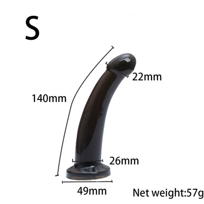 Transparent suction cup anal strip anal plug anal dilator for men and women, backyard masturbator simulation dildo gay gay products