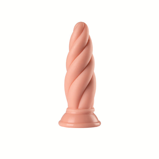 Adult sex products factory female masturbator simulation solid dildo manual suction cup anal plug B016 wholesale