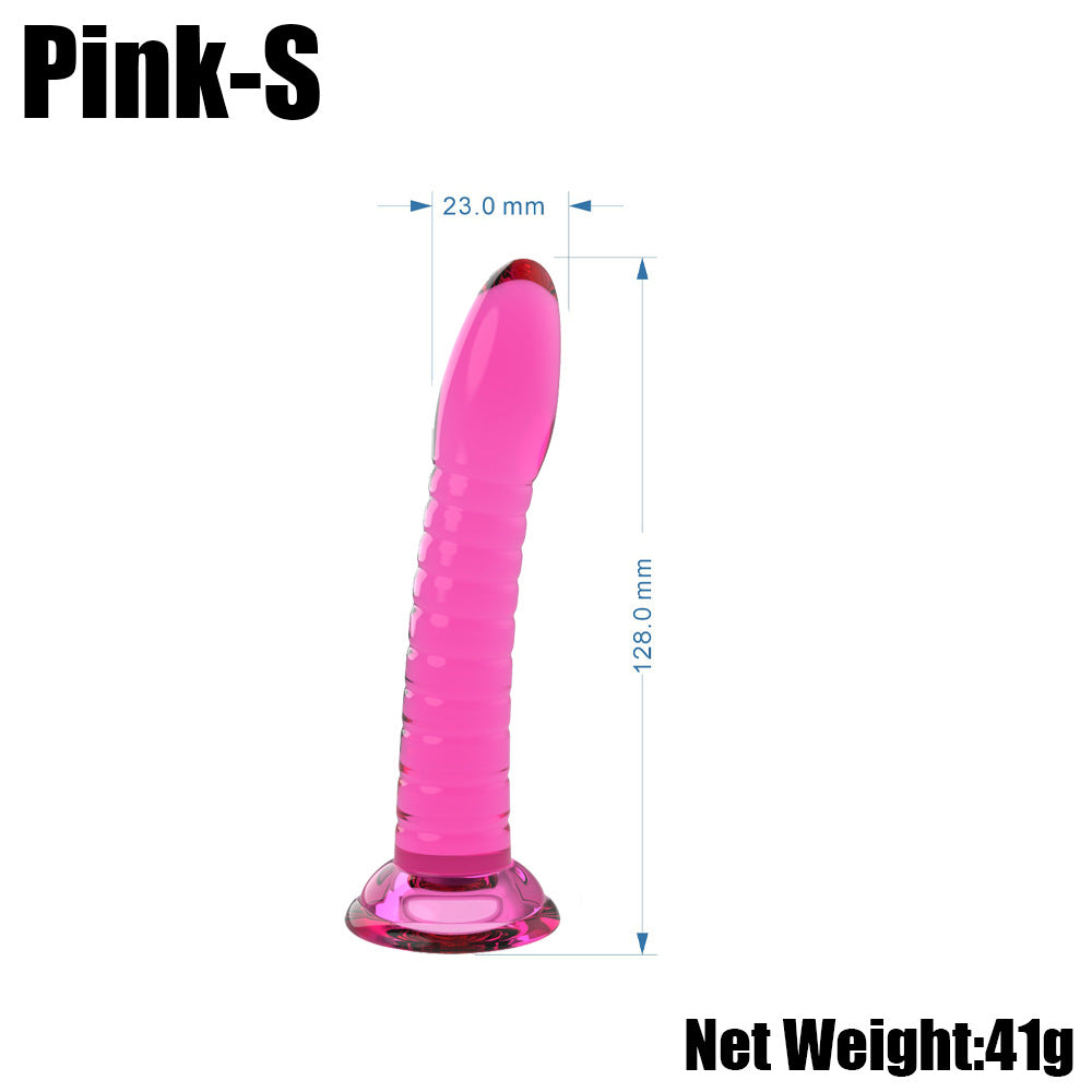 Orissi adult female products threaded simulation penis transparent jelly crystal dildo jj suction cup penis backyard