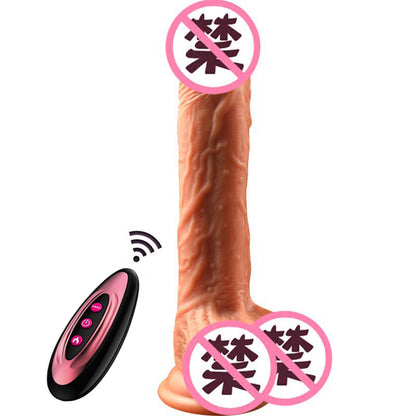 New sex toys women's masturbator soft meat realistic tongue licking cannon king dildo heating telescopic adult products
