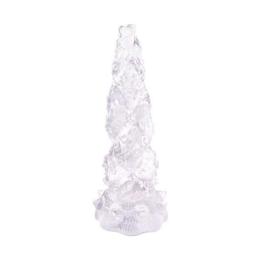Diao's simulation crystal transparent penis soft meat manual female masturbation stick false penis backyard anal plug sex toys