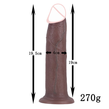Egg-free artificial penis female manual small soft backyard anal plug dildo adult sex products