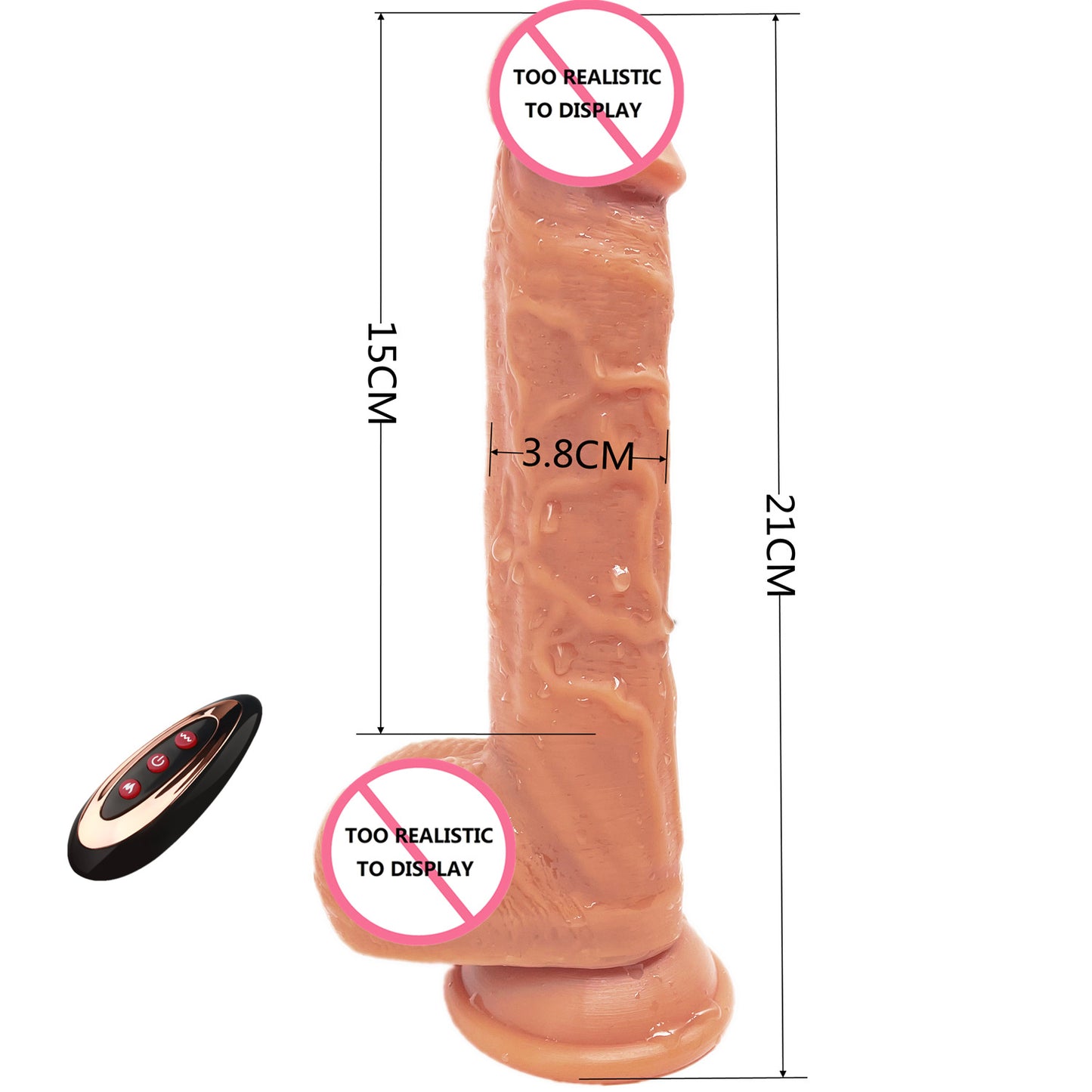 Female dildo cannon king liquid silicone simulation penis wireless telescopic rocking av vibrator sex products