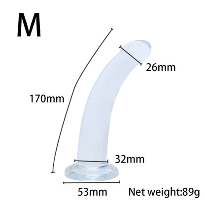 Transparent suction cup anal strip anal plug anal dilator for men and women, backyard masturbator simulation dildo gay gay products