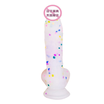 Female simulation adult penis crystal jelly dildo super thick sex toys adult wholesale hard fake cow cow