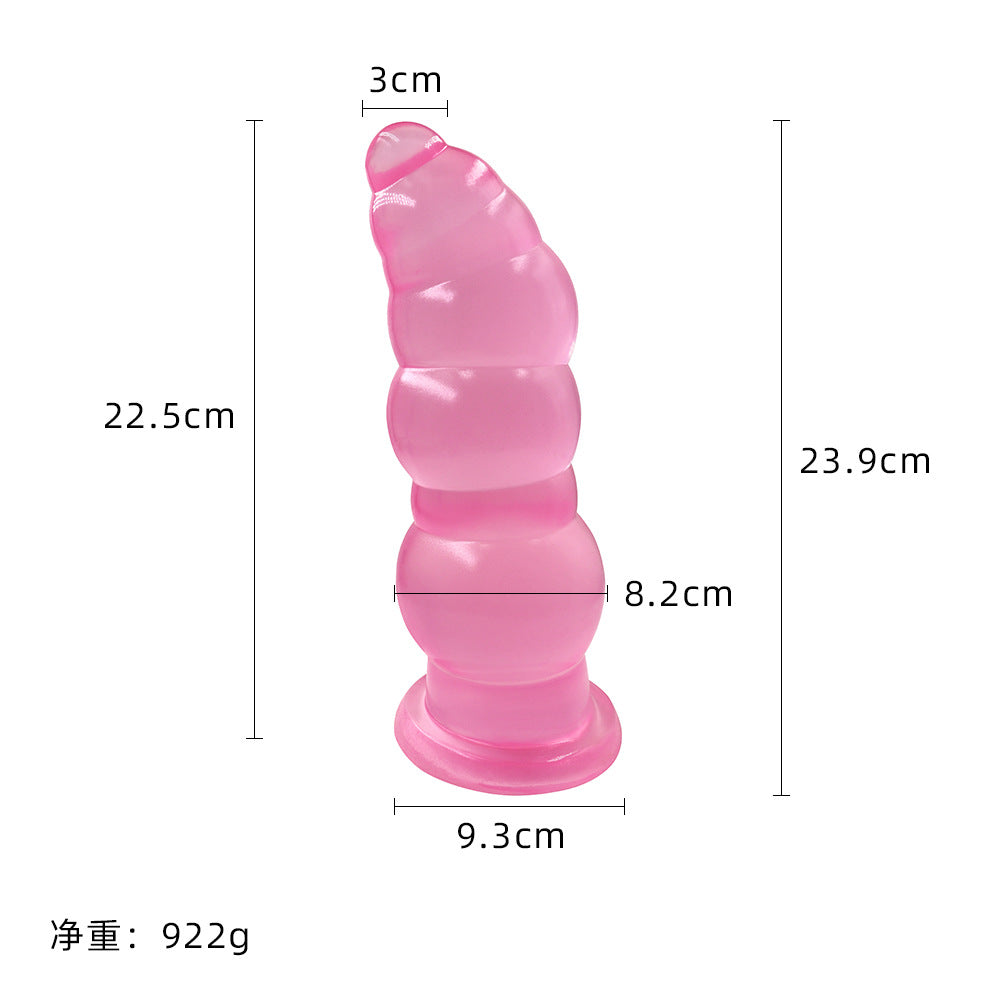Diao's simulation crystal transparent penis soft meat manual female masturbation stick false penis backyard anal plug sex toys