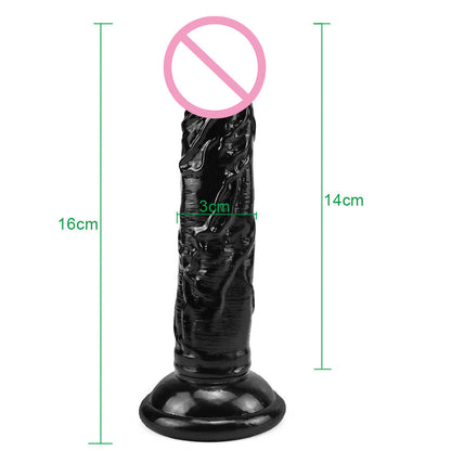 Love Spring Little Prince Egg-free Simulation Transparent Color Crystal Small Dick Adult Masturbator Sucker Dildo