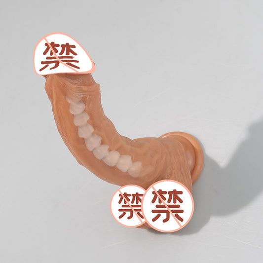 Keel penis simulation dildo can be shaped female masturbator super soft super thick oversized adult sex products