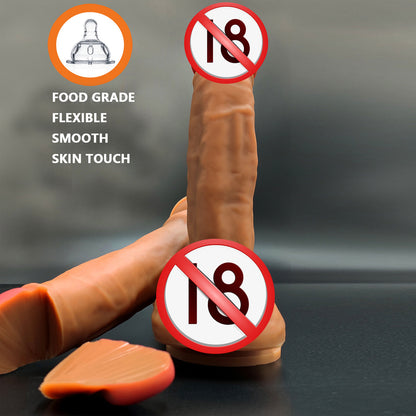 super soft liquid silicone simulation penis female masturbator wearing adult products fake penis