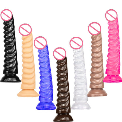 Factory dragon scale crystal simulation penis adult sex products backyard anal plug masturbation transparent male and female dildo