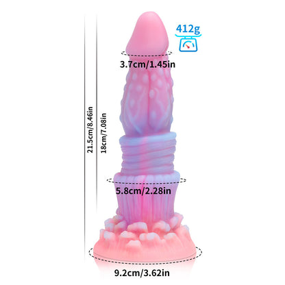 Color luminous liquid silicone simulation penis soft meat forced real and fake penis female masturbation appliance adult products
