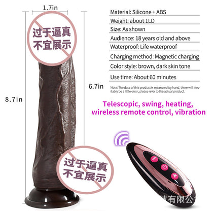 Foreign trade hot-selling simulated penis women's silicone electric dildo masturbator adult sex toys factory direct sales