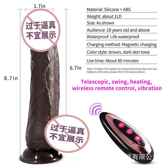 Foreign trade hot-selling simulated penis women's silicone electric dildo masturbator adult sex toys factory direct sales