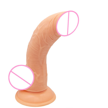 Upturned penis G-spot curved dildo wearable suction cup PVC simulation penis backyard GAY dildo dildo