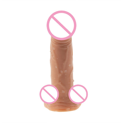 006 Little Old Third Suction Cup Simulation Penis, Mini Small Female Masturbation Penis Egg-Free Dildo Adult Products