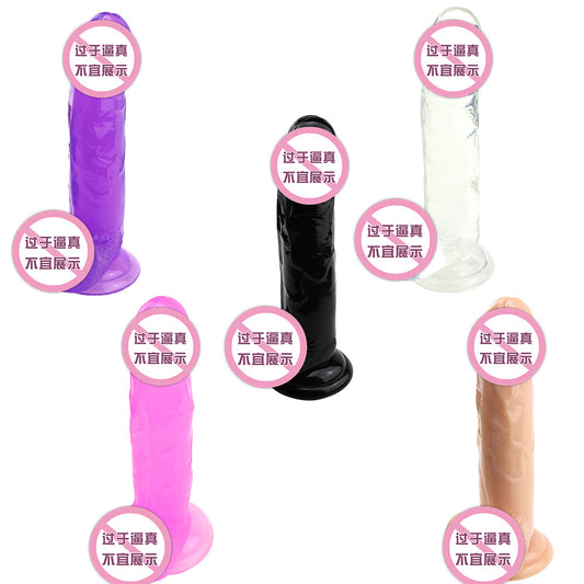 Adult products wholesale crystal transparent simulation penis masturbator dildo AliExpress Amazon regular explosion