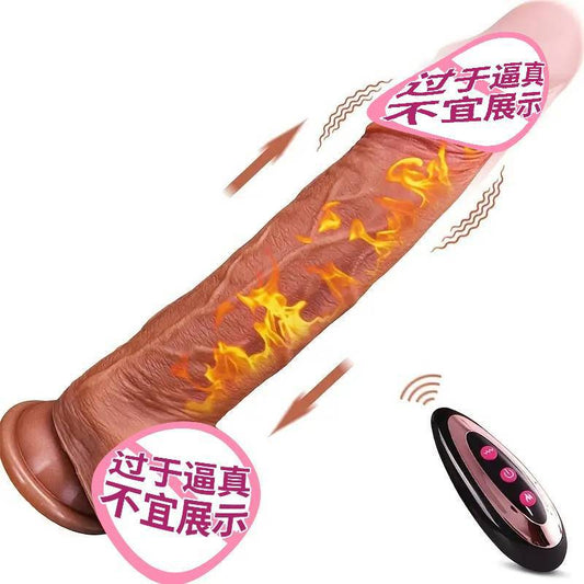 hot-selling silicone automatic thrusting telescopic simulation penis female dildo masturbator sex products