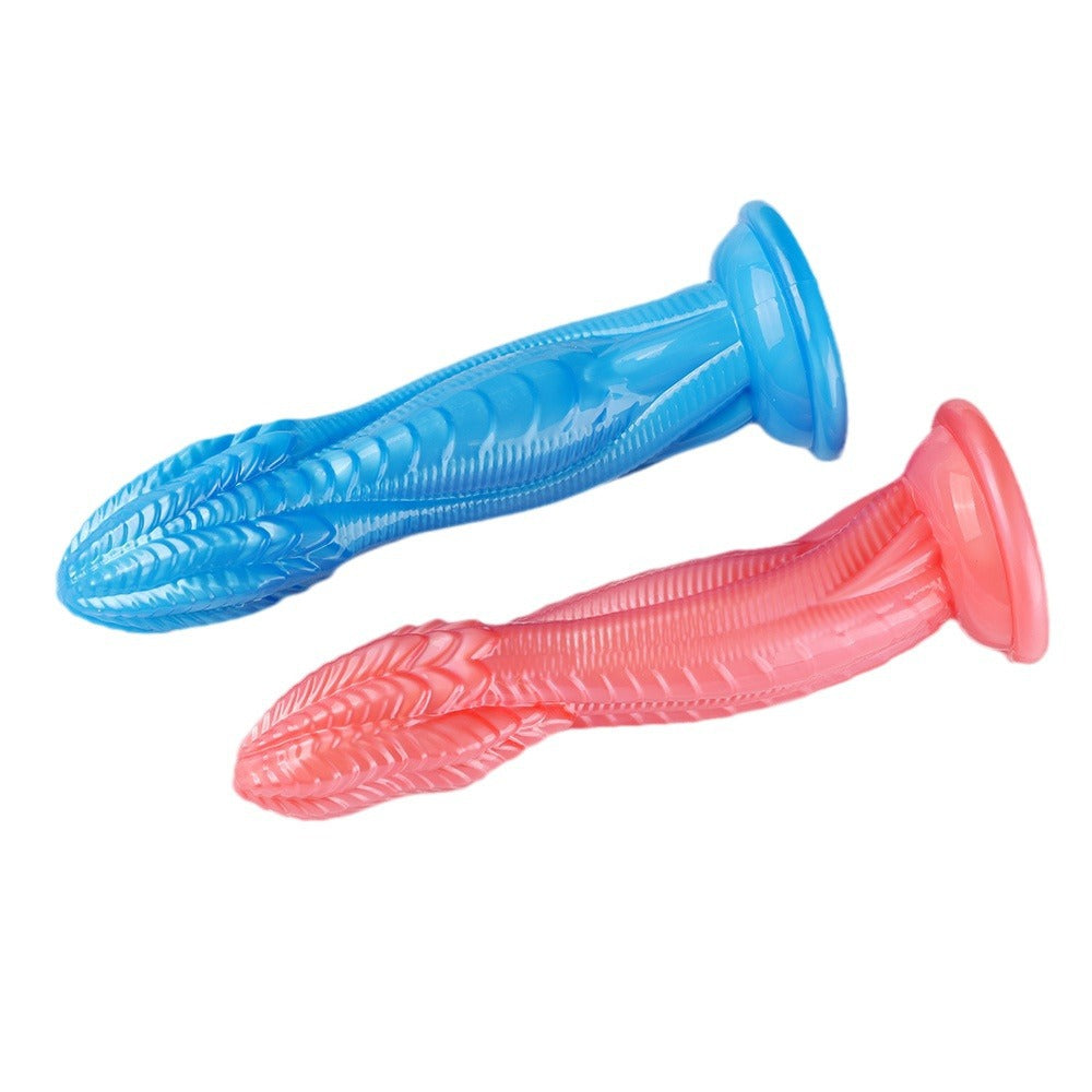 Special-shaped creative simulation penis female sex products, false penis, giant snake kiss, animal modeling innovative products