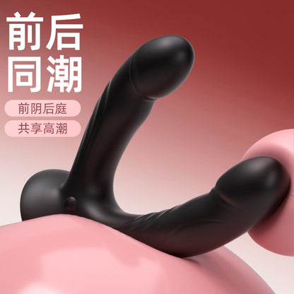 Female masturbator lesbian special double shock simulation penis size double-ended dildo strong suction cup female pull