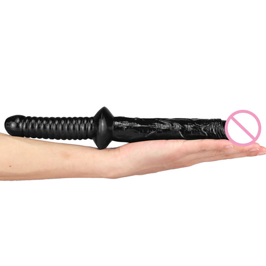 Double-headed sword oversized long handheld simulation double-headed penis lesbian with masturbator stick sex dildo